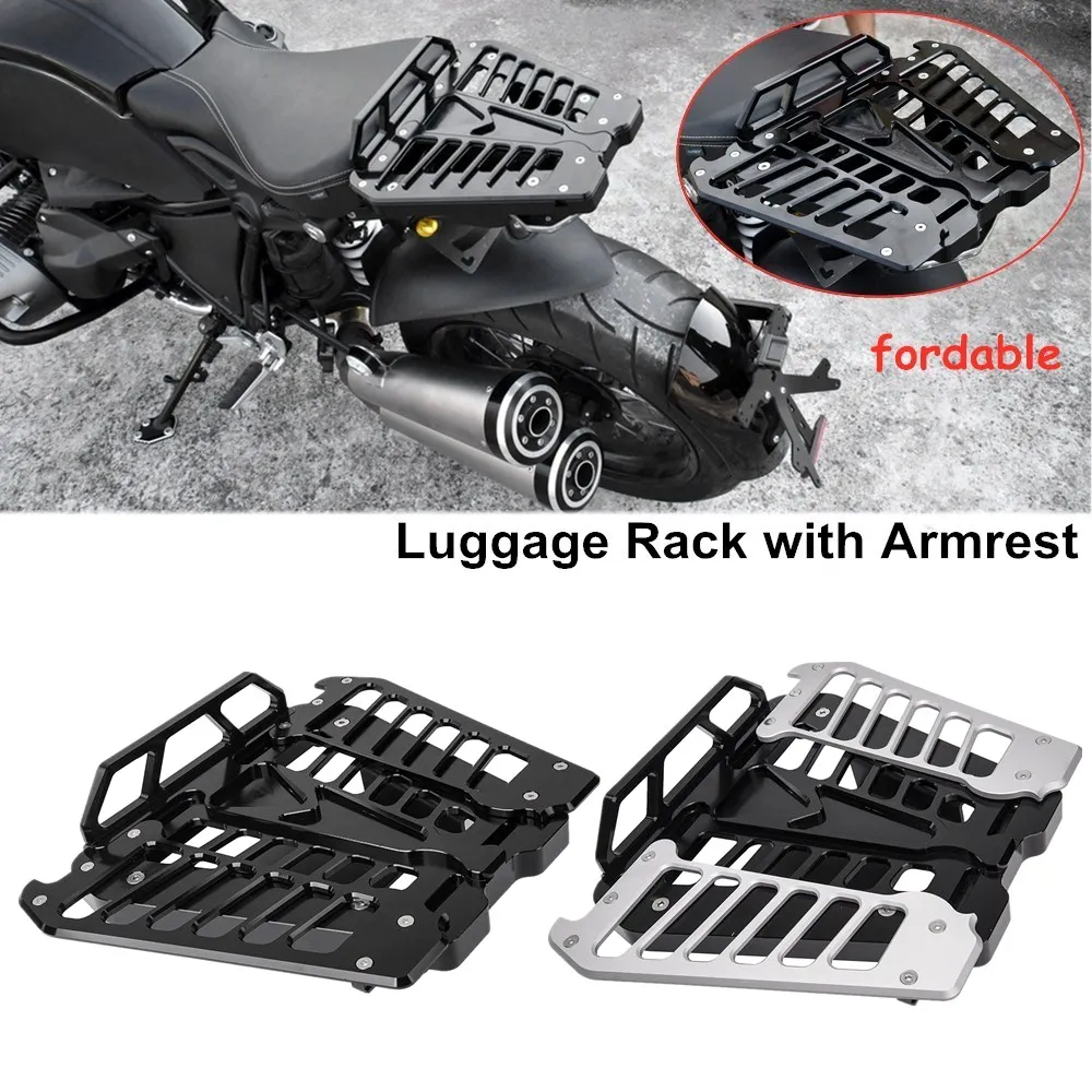 Задняя багажная стойка для BMW R Nine T R9T 2014-2019 с подлокотником пассажирского сиденья