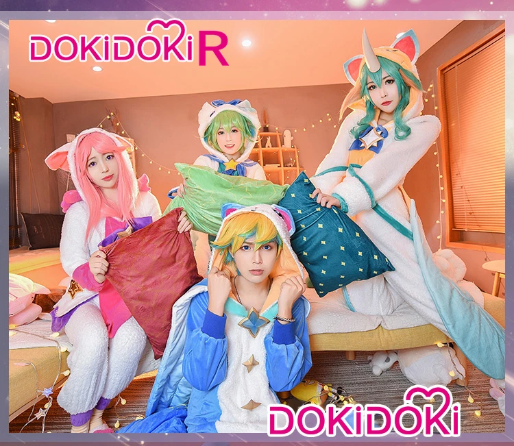 DokiDoki-R игра Лига Легенд Косплей эзреал Лулу сорака люкс Косплей Лига Легенд пижамы стражи