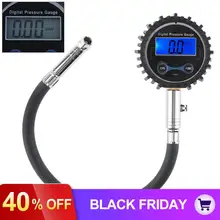 Портативный ABS металл 300PSI прецизионный электронный цифровой измеритель давления в шинах автомобиля измерительный клапан и Синяя подсветка