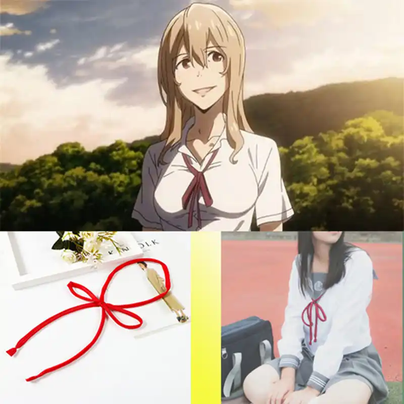 New Anime Gleipnir Cosplay Jk Uniform Collar Rope Girl Collar Rope Flare Sailor Suit Bow Tie Elegant Chic Collar Flower Ribbon Aliexpress