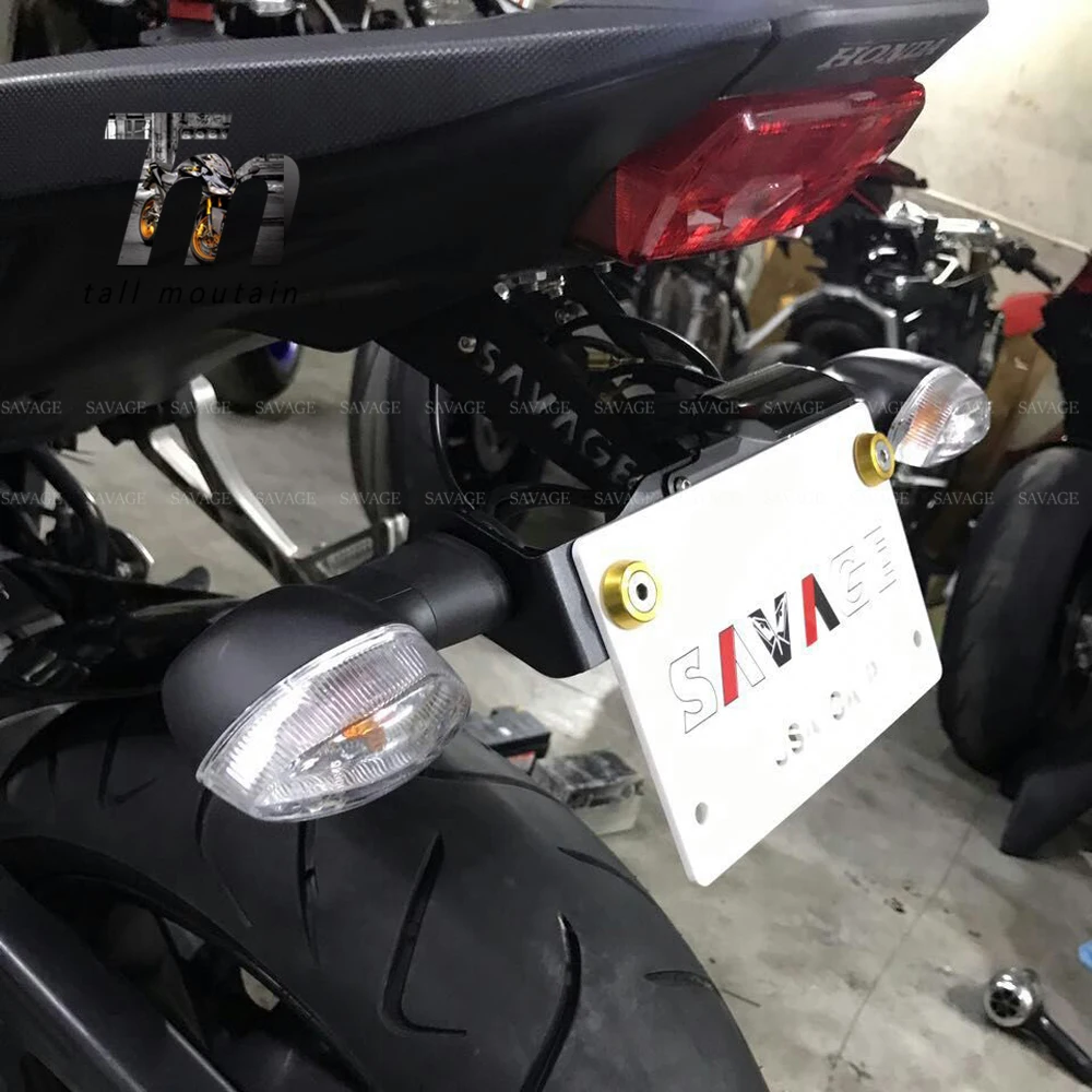 Держатель номерного знака светодиодный светильник для HONDA CB500F CBR500R мотоцикл ХВОСТ Tidy Fender Eliminator