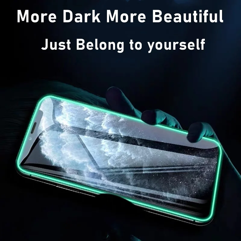 5 упаковок флуоресцентная изогнутая защитная пленка Tongdaytech для iPhone X XR XS Max 11 Pro 8 7 6