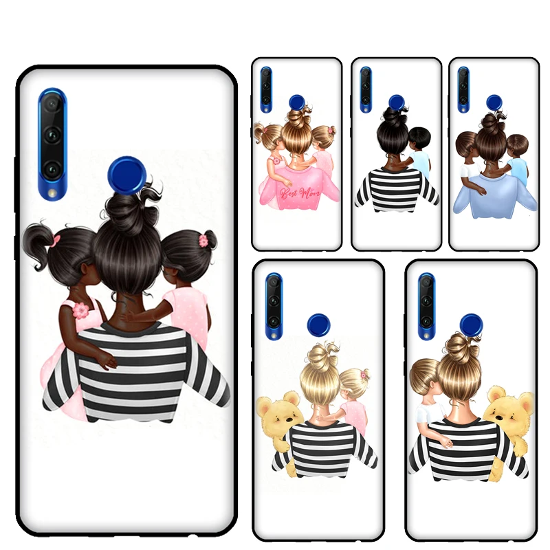 Super Mom Baby Girl Daughter Son Cover For Huawei Honor 10 Lite 10X 8 9 7C 8A 9A 7S 8S 9S 20 7A 6C 4C Pro 9X 8X 10i Case | Мобильные
