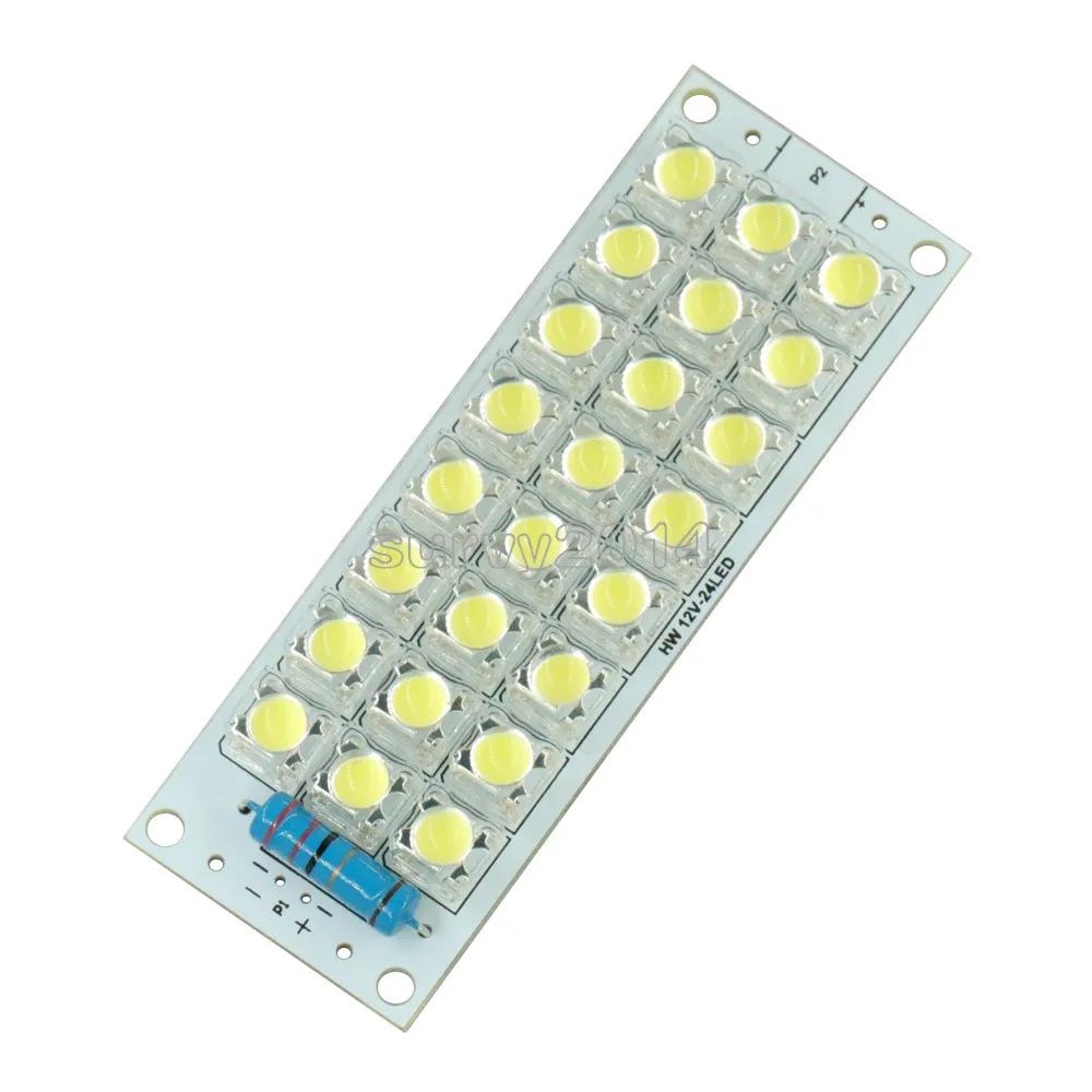DC 12V 24-LED Super Bright White Piranha LED board Night Lights Lamp | Электроника