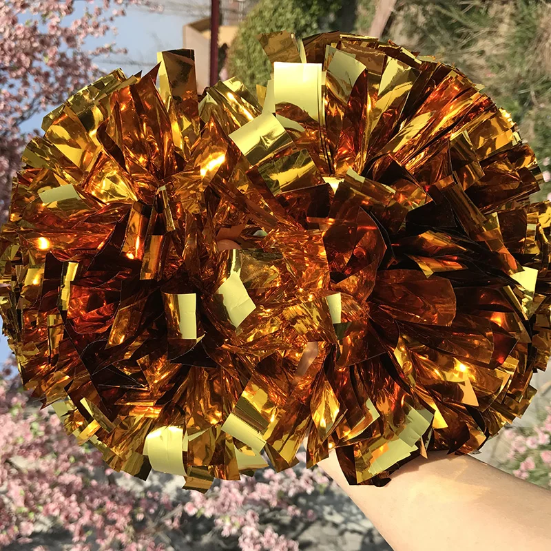 Cheerleader Practice Pom Pom, Handmade Baton Cosplay Poms, 6 "x 1000x3/4", 150g, 1 Pc