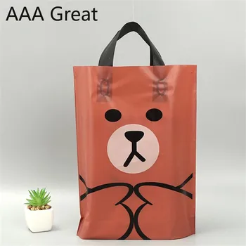 

50Pcs/Lot Candy Bags Cookie Packaging Bags Wedding Party Sweets Plastic Bag Gift Pouch Cartoon Handle Supplies Supermarket Shoes
