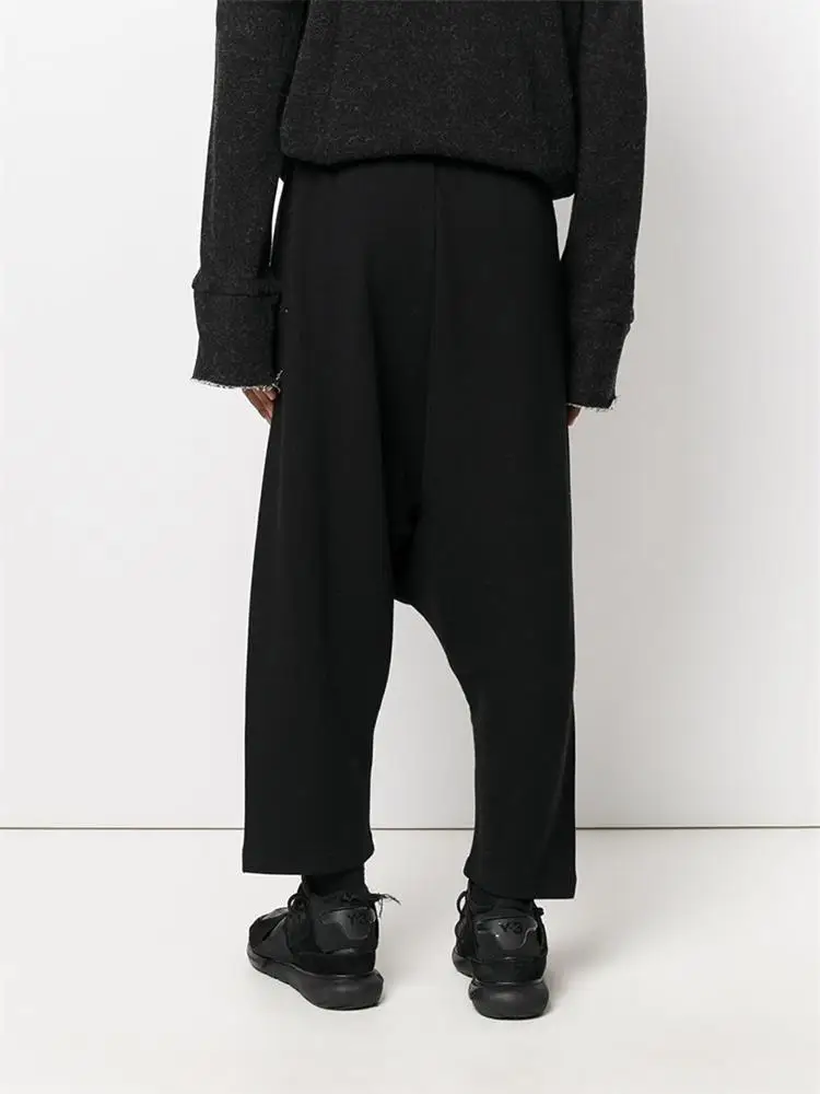 Men's new casual pants singer youth urban fashion personality casual Harlem pants large size stage performance clothes