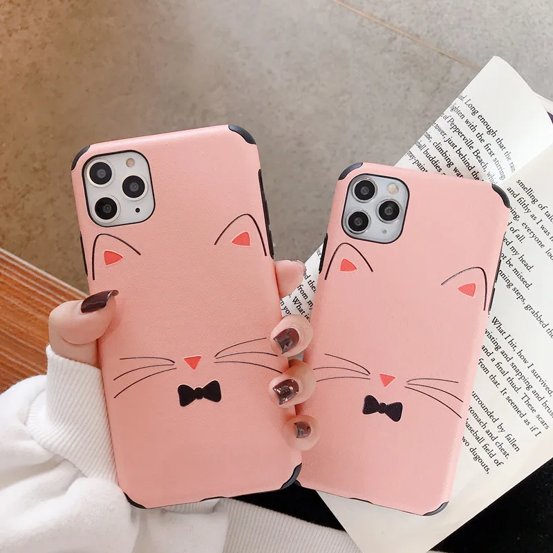 cutu Cat ears Cartoon phone case For Huawei P30 lite P20 mate 20 30 Pro Plus Honor 9x nova 6 se Silicone Soft cover coque |
