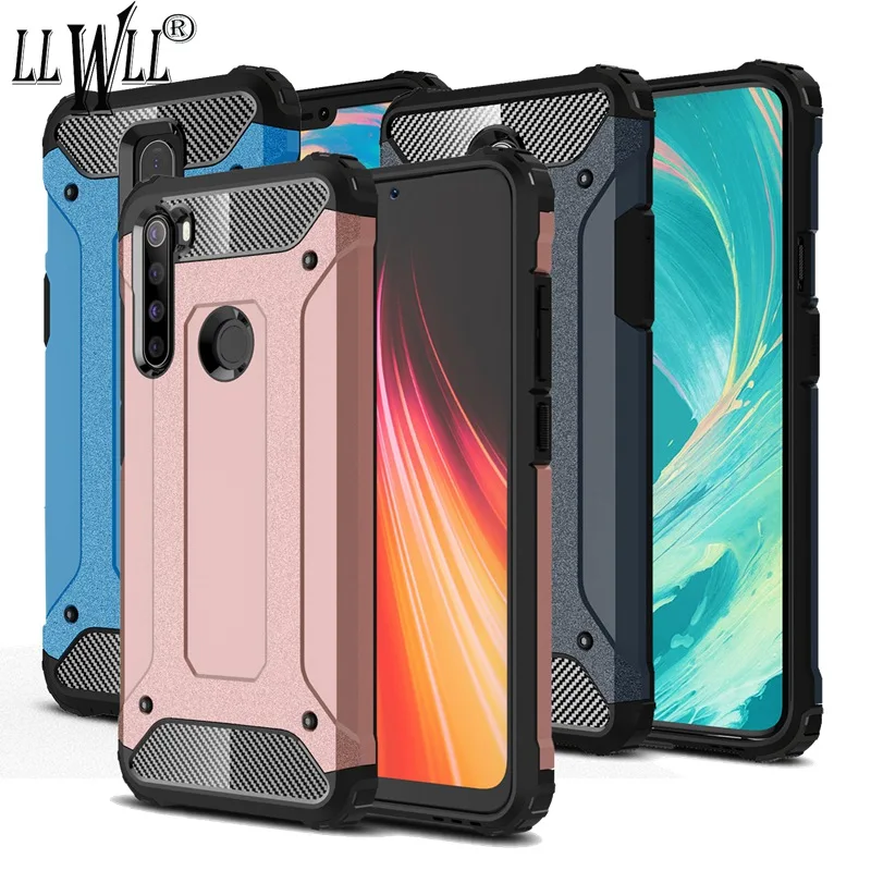

Redmi Note 8 Case For Redmi Note 8 Pro Case Hybrid Dual Layer Hard Skin Silicone Rubber Cover For Xiaomi Redmi Note 8 Pro Case