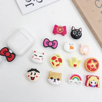 

Cute For airpods Earphone USB line Protector Sleeve Wire Cover Cartoon Lovely Phone USB Charger Cable Winder Protective Case