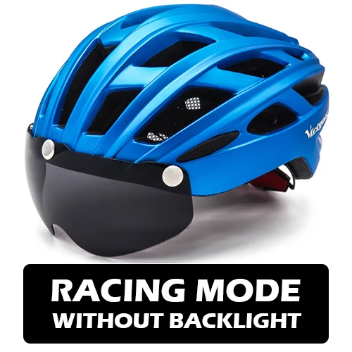 Metalblue helmet Victgoal велосипедный шлем для мужчин поляризованные очки MTB велосипедные шлемы сверхлегкие дорожные горные велосипедные очки шлем дропшиппинг - Цвет: Metalblue helmet