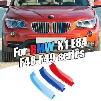 

Dropship 3pcs Car 3D M Styling Front Grille Trim Bumper Cover Strip Strips Stickers Cover for BMW X5 Series E84 2009-2015