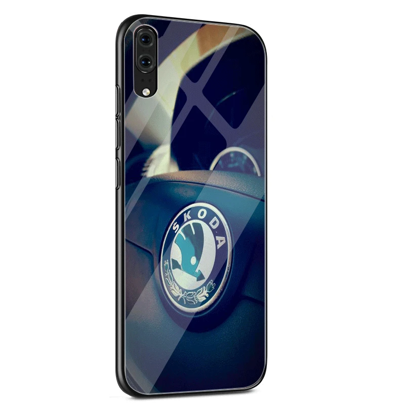 G4 Чехол для мобильного телефона huawei P30 P20 P10 Honor 10 8X Y6 Y9 mate 20 Lite Pro P Smart Cover для автомобиля Skoda Logo Shell - Цвет: G4