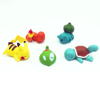 

Pokemon XY Goodnight Friends Figure 3 Generations Pikachu Chespin Bunnelby Ornament PVC Toys Doll 3~5cm