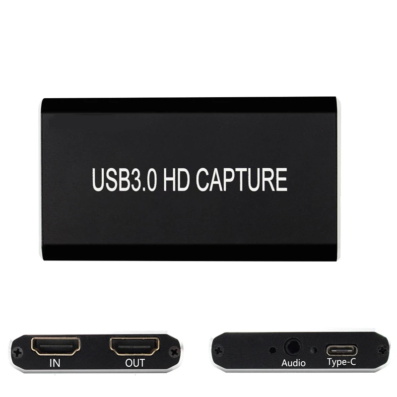  HDMI a USB-C captura de vídeo USB3.0 HDMI a captura de vídeo USB juego de transmisión en directo co