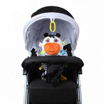 

Toddler Toys Rattles for Baby Plush Doll Pendants Soft Teether Mobile Stroller Abacus Beads Hanging Baby Gift Child Cute Toys