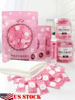 

USA Portable Travel Non-woven Fabric Disposable Compressed Wash Cloth Face Towel