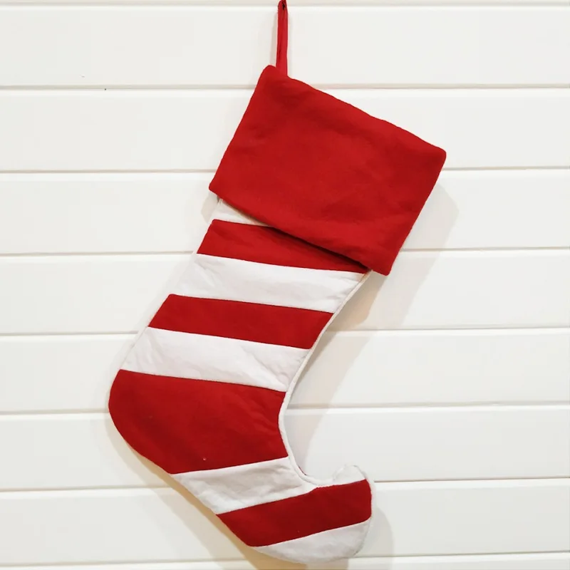 Вязаные большие рождественские чулки, Подарочная ткань, носки с Санта-Клаусом и оленем, Рождественский милый мешок для подарков для детей, камин, елка, Рождественский Декор