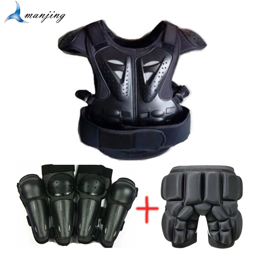 Universal 4-15 years Child Kids Motocross Full Body Protector Armour Vest Waistcoat Motorcycle Cycling Downhill Elbow Knee armor