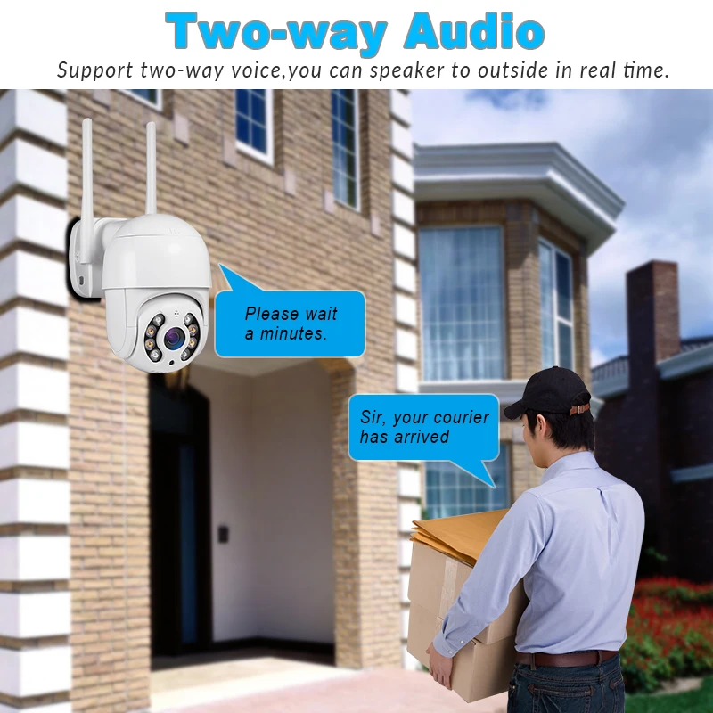 FUERS 1080P PTZ IP камера наружная скоростная купольная Беспроводная CCTV безопасности Wifi