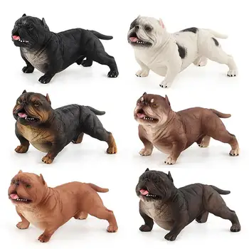 

1/5Pcs Realistic Cartoon Dog Animal Figure Plastic Model Desk Decor Children Toy