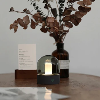 

New Led Night Light Nostalgic Glass Creative LED Charging Bar Light Bedroom Bedside Breathing with Night Light