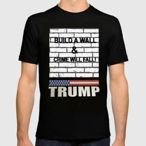 Футболка с Дональдом Трампом построит стену и будет падать! Президент взрослого