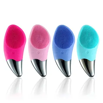 

4 Colors Silica Gel Electric Wash Tool Face Cleaner Fashion Electric Wash Instrument Face Cleansing Brush Waterproof Magic Skin