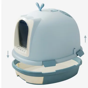 

Cat Litter Large Fully Closed Cat Litter Cat Supplies Deodorant Semi-closed Cat Litter Box Anti-spatter Cat Toilet