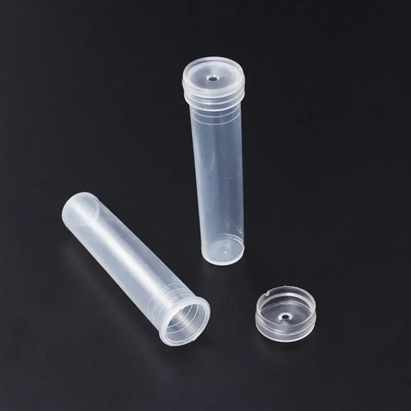 25/50/100/200pcs Nutrition Flower Plastic Tube Transparent Water Flower Tube Flower Water Container Florist Supplies