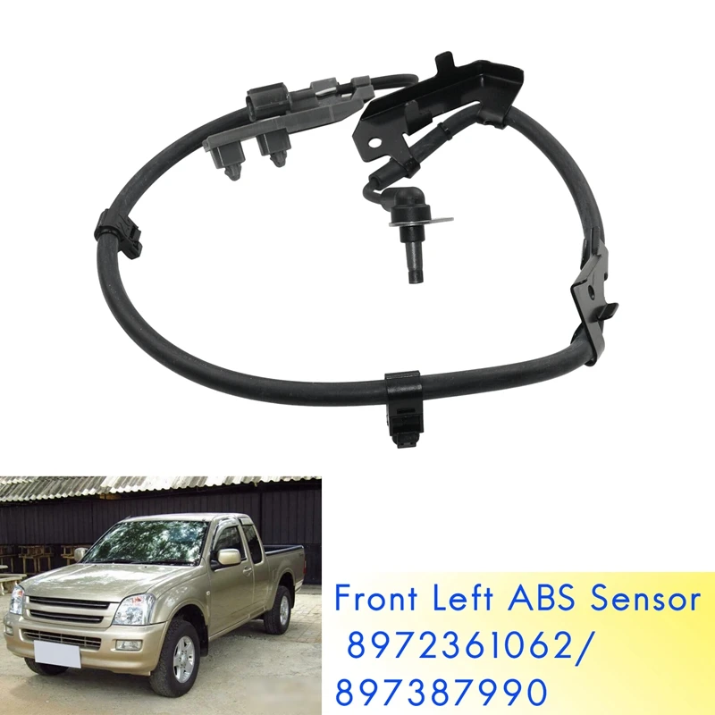 897387990 Sensore ABS per auto Sensore velocità ruota anteriore sinistro per Isuzu D-Max Danver Rodeo Pick Up 2003 2004 2005 2006 Pick Up TFS85 TFS86 2006 2007 2008 2009 2010 2011 2012 2012 897387990 Sensore ABS per auto Sensore velocità ruota anteriore sinistro per Isuzu D-Max Danver Rodeo Pick Up 2003 2004 2005 2006 Pick Up TFS85 TFS86 2006 2007 2008 2009 2010 2011 2012 2012