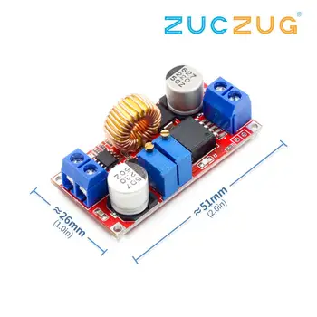 

Lithium Battery Charger Module 5V-32V to 0.8V-30V 5A LED Driver Step Down Buck Converter Board Constant Current Voltage