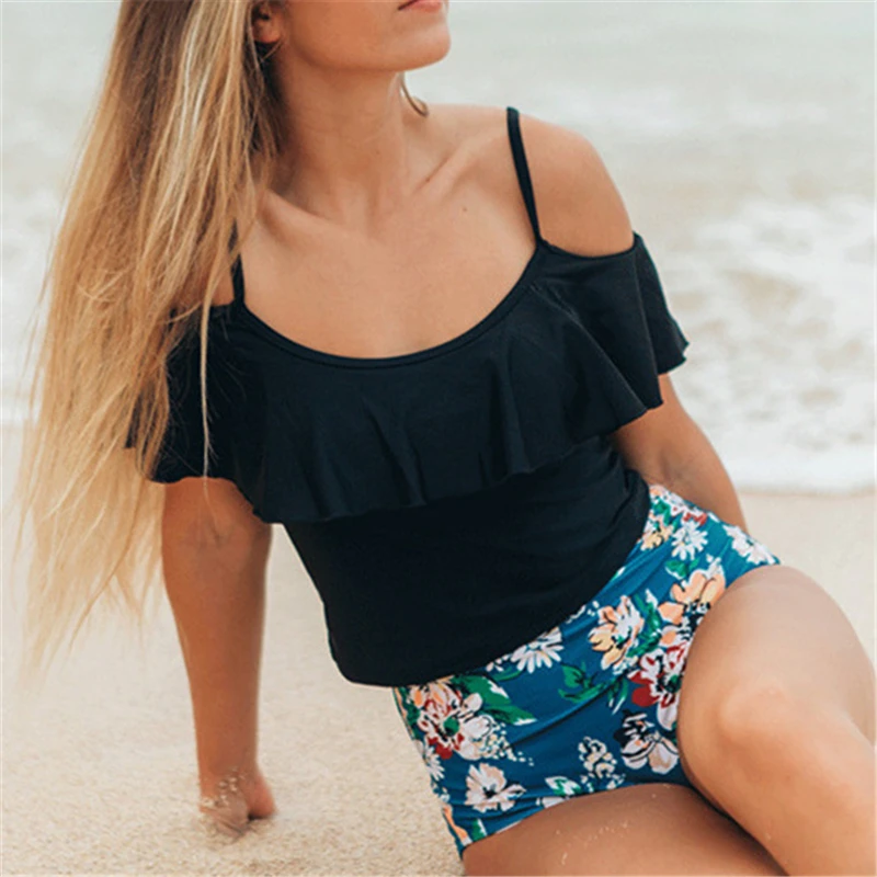 Women High Waist Swimwear Ruffles Swimsuit Bikinis Female Bathing Suits Summer Beach Bikinis Women Swimming Suit S-XL Brazilian Women High Waist Swimwear Ruffles Swimsuit Bikinis Female Bathing Suits Summer Beach Bikinis Women Swimming Suit S-XL Brazilian