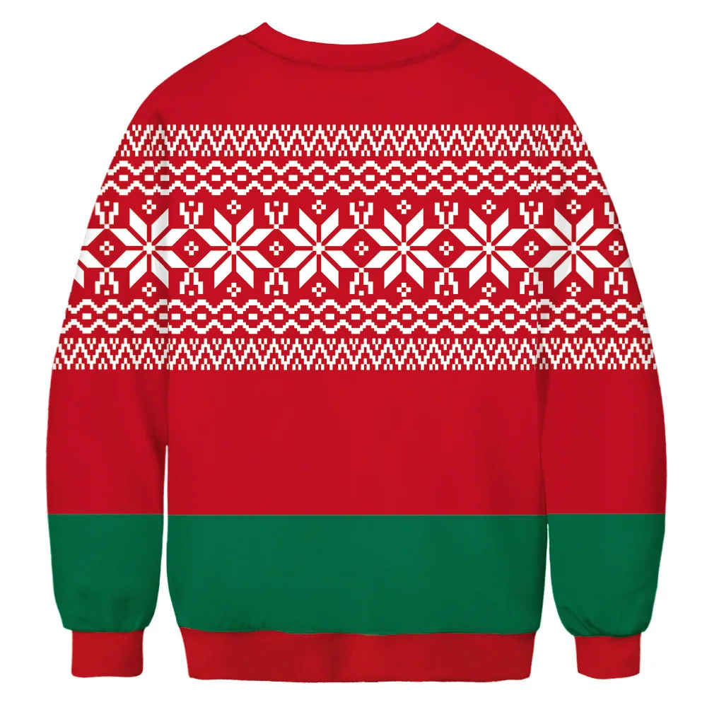 Новинка, Рождественский свитер с 3D принтом динозавра, джемпер, топы для женщин и мужчин, Рождественский свитер, пуловер, осенняя зимняя одежда