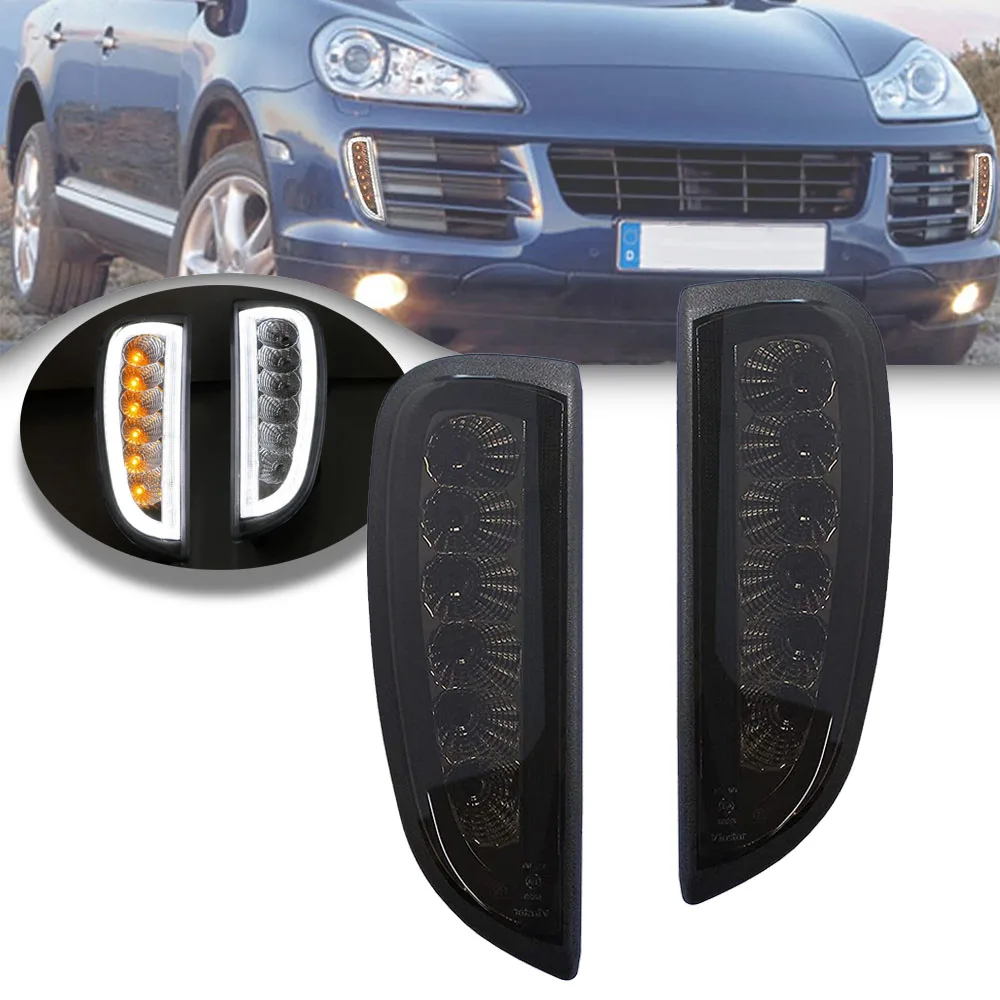 For Porsche Cayenne 967 Led Drl Daytime Running Position Light W/a Turn