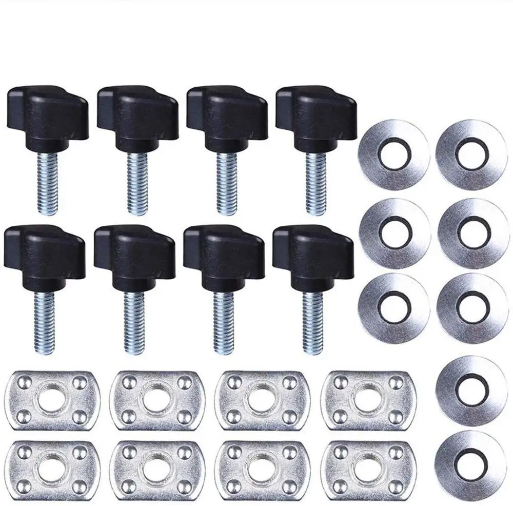 

Универсальный жесткий Топ быстрого удаления крепежа большого пальца винт и Гайка комплект совместим для 1995-2017 Jeep Wrangler YJ TJ JK JKU Sports Sah