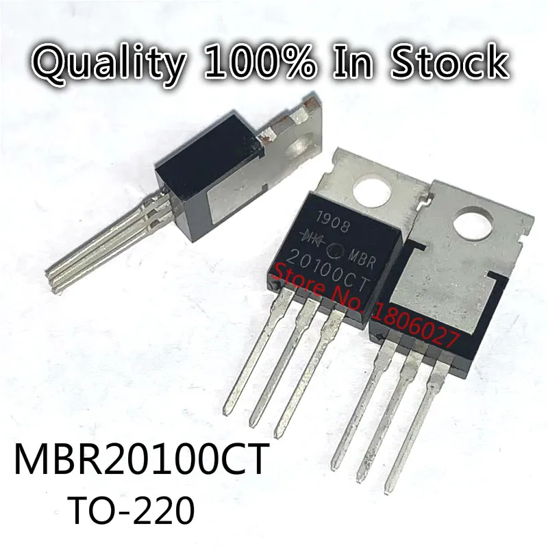 10 шт./лот MBR20100CT B20100G линейный TO-220 20A100V диод Шоттки | Электронные компоненты и