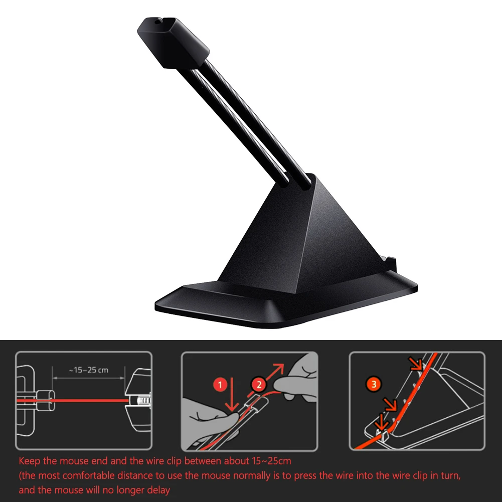 Soporte de Cable Flexible para ratón, cuerda elástica gestión de videojuegos, ordenador, PC|Enrollador de cable| - AliExpress