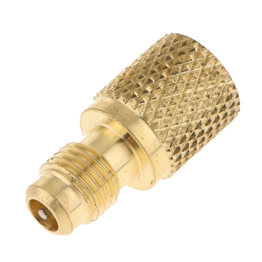 R134A Refrigerant Tank Adapter Connector Cooling System 1/2 ACME 1/4 SAE