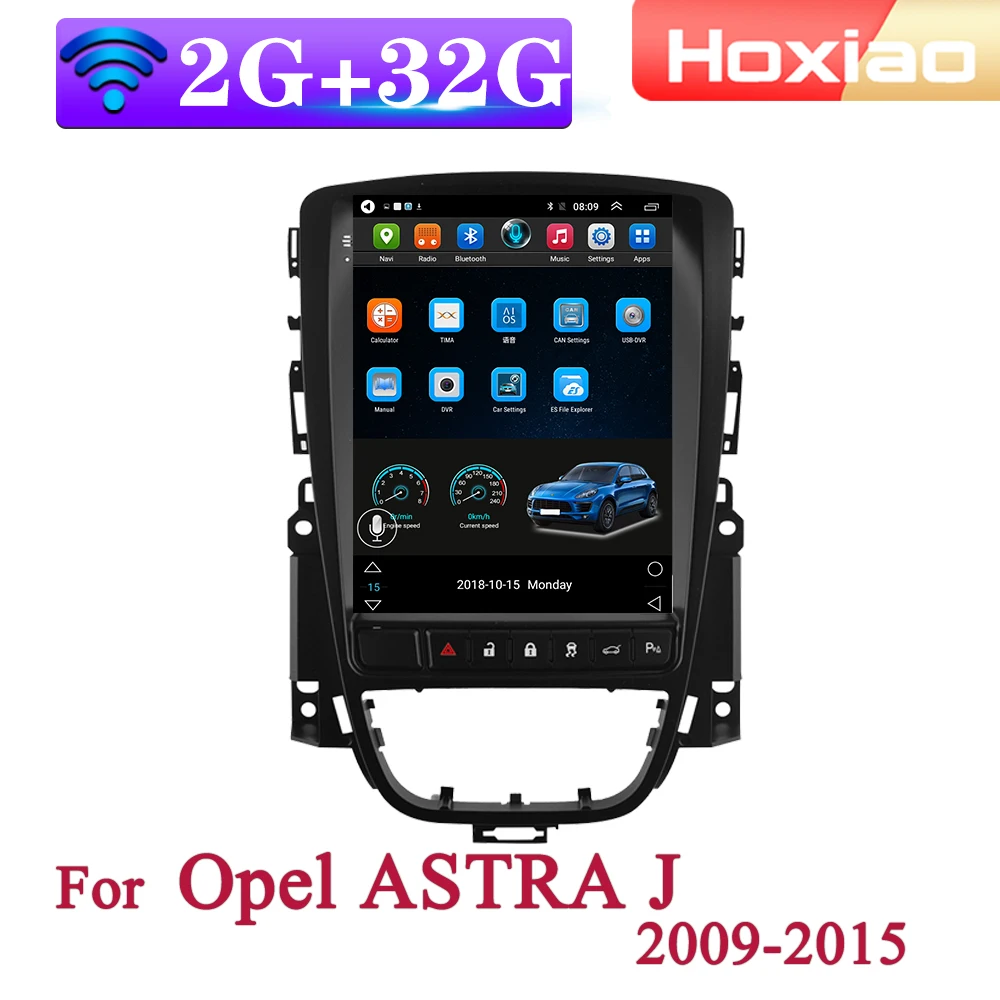 4G Android 2DIN Car Radio Multimedia Video Player For Opel ASTRA J 2009-2015 for Tesla Style Navigation GPS 2 din | Автомобили и