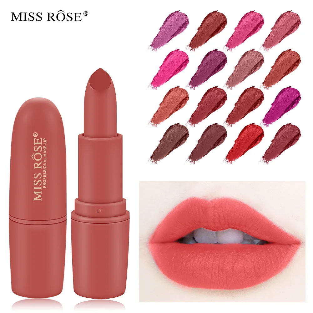 MISS ROSE Brick Red Bullet Lipstick Aunt Colour Mist Matt Lipstick Gifts for Women Easy To Wear Gifts for Women MISS ROSE Brick Red Bullet Lipstick Aunt Colour Mist Matt Lipstick Gifts for Women Easy To Wear Gifts for Women