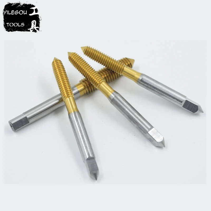 

5Pcs HSS M2-M12 Extruded Tap, Thread Forming Tapping Drill Bit M2, M3, M4, M5, M6, M8, M10, M12, Extrusion Tap With TIN Coating