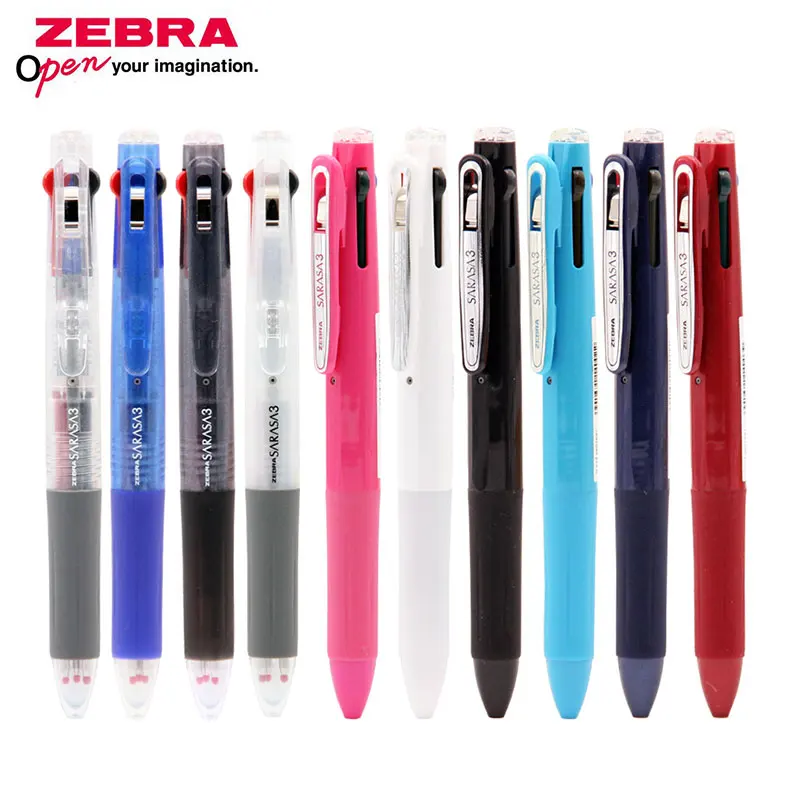 ZEBRA SARASA гелевая ручка J3J2 три Цвет 0 5 мм многофункциональная школьная Ручка