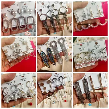 

30 Pairs/lot fashion women earrings lot top quality jewelry earrings wholesale 201102-163