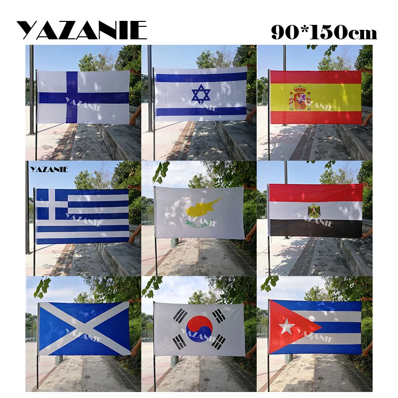 YAZANIE 90x150 см флаги и баннеры из полиэстера с печатью Испании греческого Cyprus Южной