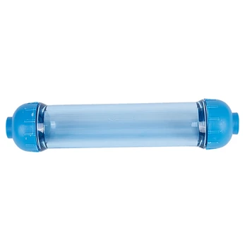 

Water Filter Housing DIY Fill T33 Shell Filter Tube Transparent Reverse Osmosis Blue