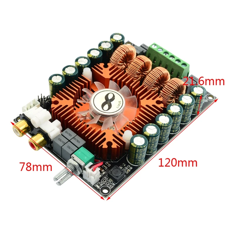 Цифровой усилитель высокой мощности 587D TDA7498E плата 2 0 Stereo 160Wx2 для домашних
