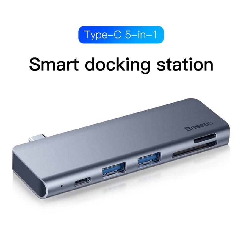 Baseus USB C концентратор Тип с разъемами типа c и мульти Порты 3 0 USB3.0 Мощность адаптер