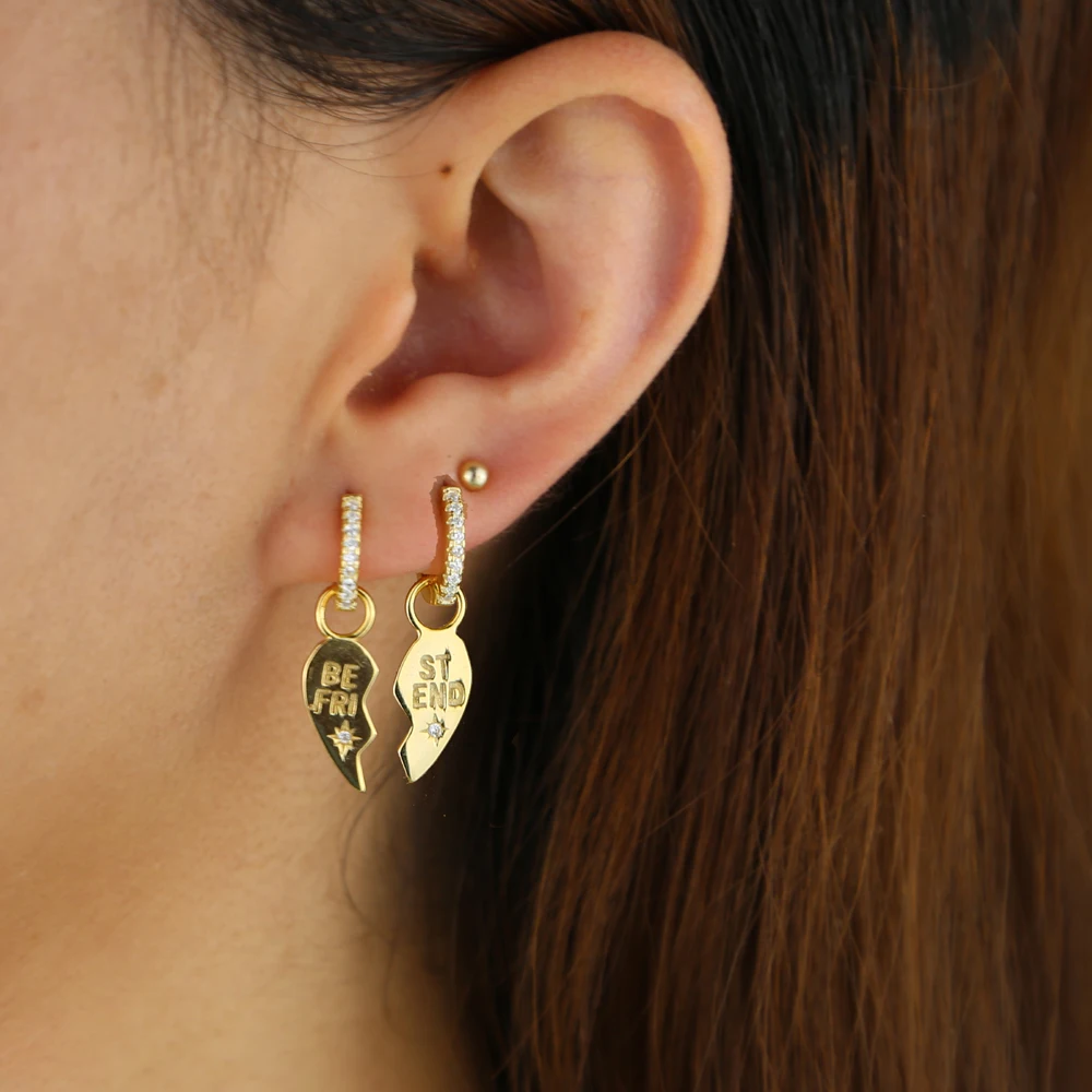 Silver earring H 要自己配一个圈子  (16)