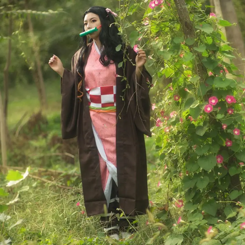 Demon Slayer Kamado Nezuko Косплей уплотнительная палочка Kimetsu no Yaiba бамбуковая опора для рта Хэллоуин косплей костюм аксессуары